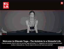 Tablet Screenshot of ellavateyoga.com